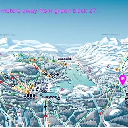 Luxurious 4 Bedroom Mountain With Gaustatoppen View *